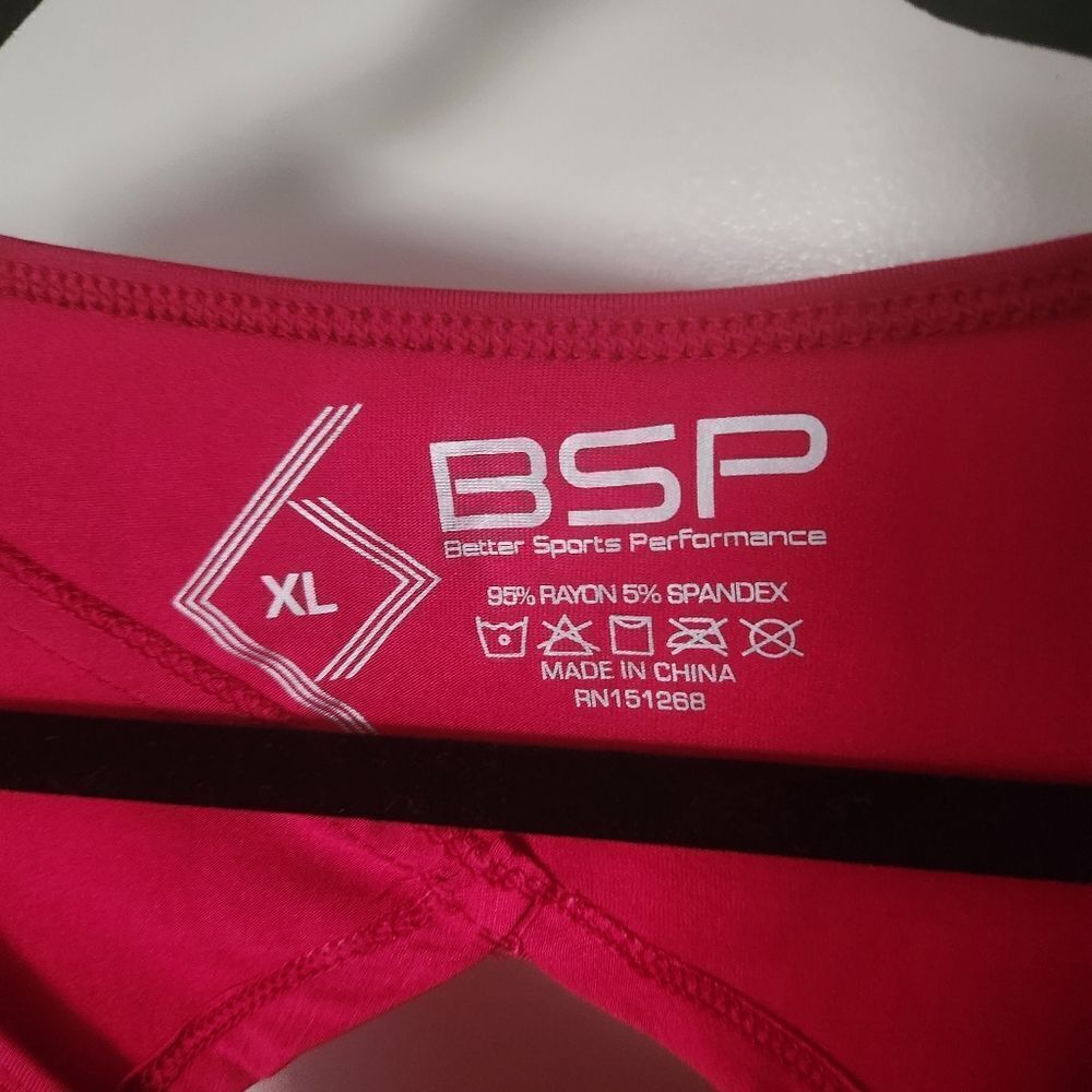 BSP Better Sports Performance Womens Activewear Tank Open Back Scoop Neck XL - Picture 5 of 6